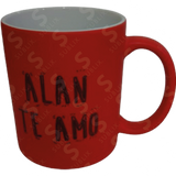 Taza de cerámica 11oz. Mágica color rojo