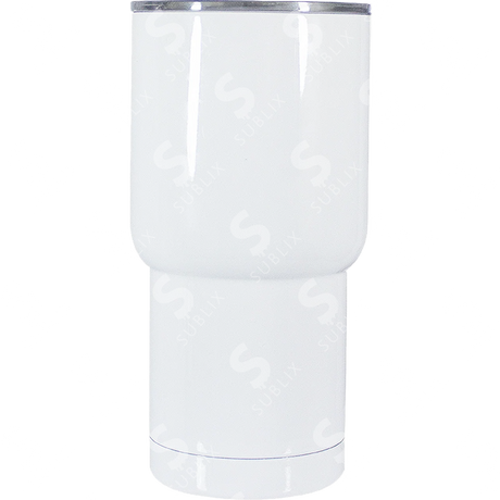 Vaso de Acero 20oz. Tipo Viajero Doble. Color Blanco  ColorMake