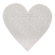 Rompecabezas Carton Corazon 55 Pcs Blanco