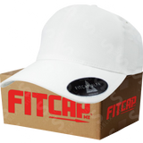 Gorra FitCap Adulto Modelo Alfa No 010 Color Blanco (Caja de 6 pzas)