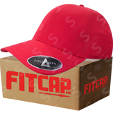 Gorra FitCap Adulto Modelo Alfa No 010 Color Rojo (Caja de 6 pzas)