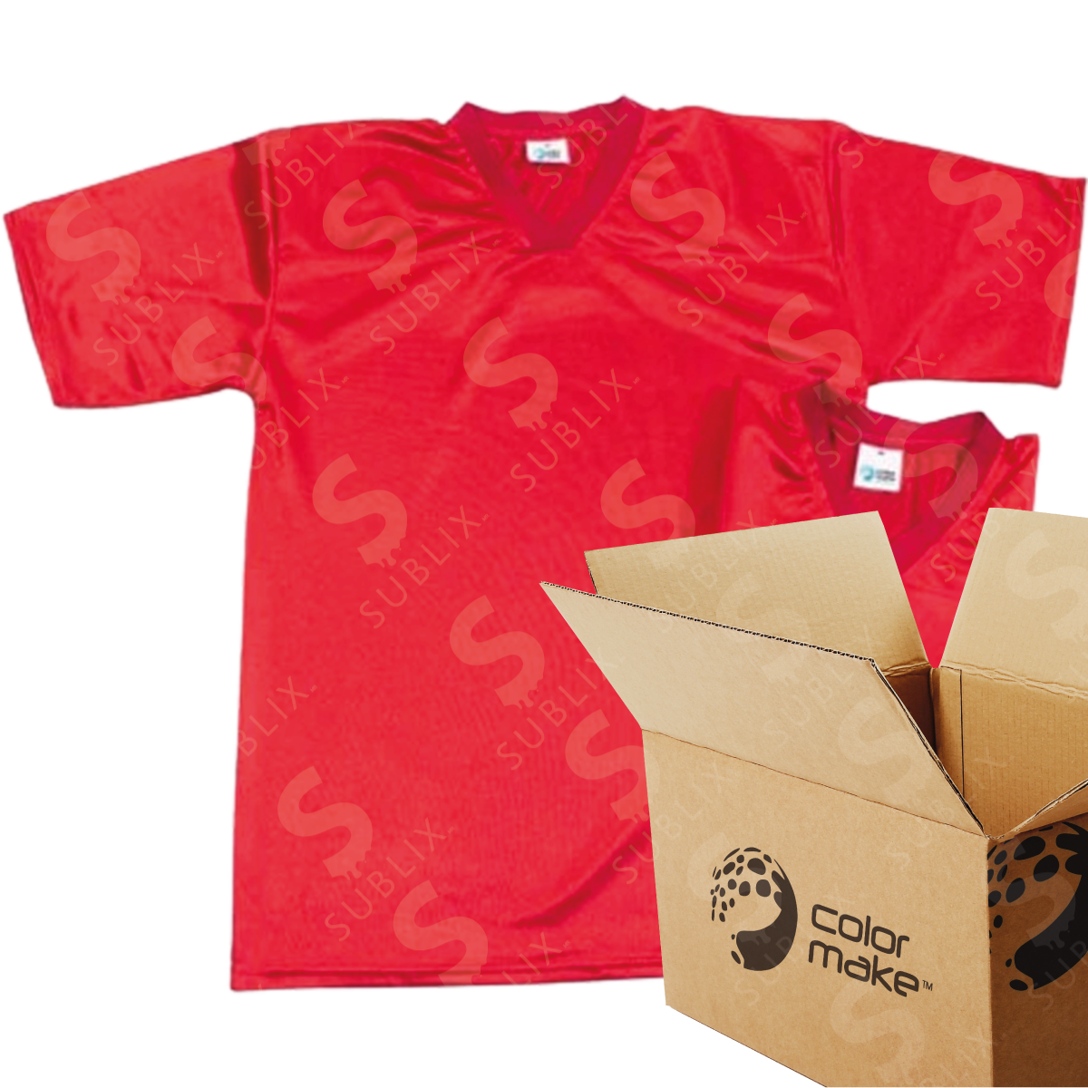 Jersey Aficionado Rojo talla S (Caja de 3) Color Make