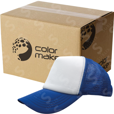 Gorras Trucker de Adulto Azul Rey (Caja de 50) Color Make