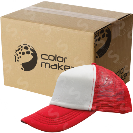 Gorras Trucker de Adulto Rojo (Caja de 50) Color Make