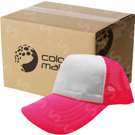 Gorras Trucker de Adulto Rosa Neón (Caja de 50) Color Make