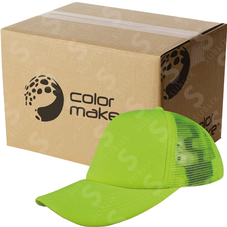 Gorras Trucker de Adulto  Verde Neón Completo (Caja de 50) Color Make