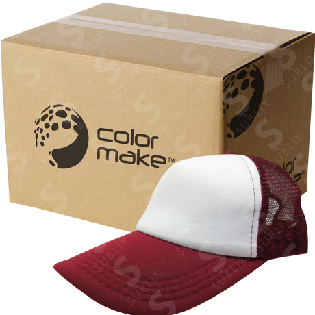 Gorras Trucker de Adulto Vino (Caja de 50) Color Make