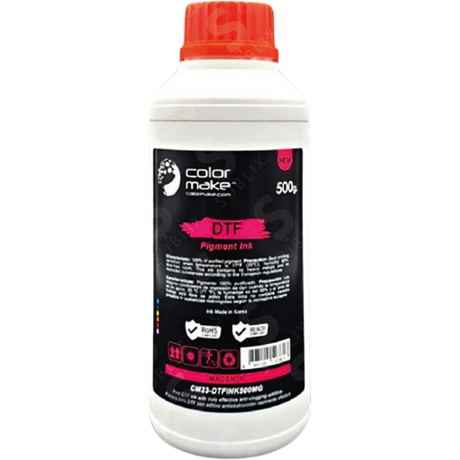 Tinta DTF Etiqueta Negra 1kg  Magenta Color Make