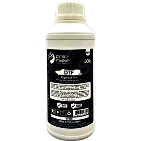 Tinta DTF Etiqueta Negra 1kg  White Color Make