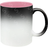 Taza de cerámica 11oz Mágica Color Negro Interior De Colores