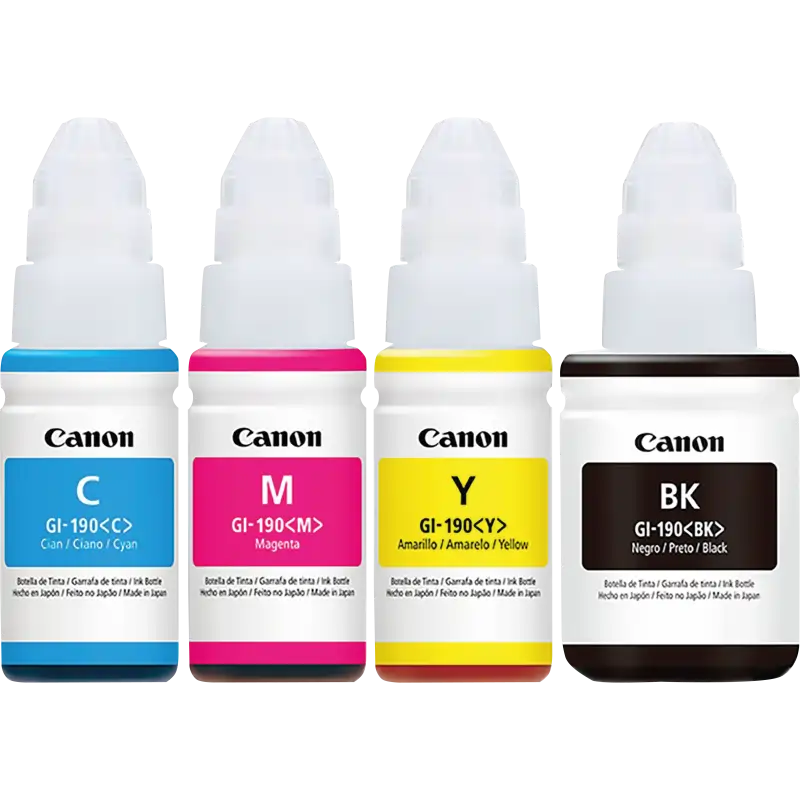 Kit Tintas Gi-190 CMYK Originales Canon