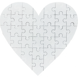 Rompecabezas Cartón Corazón 31 Pcs Blanco