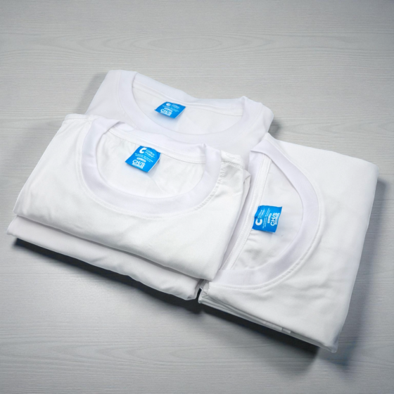 Playera Blanca Alta gama Tactoalgodón Color Make
