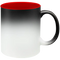 Taza de cerámica 11oz Mágica Color Negro Interior De Colores  (Caja de 6)