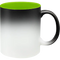 Taza de cerámica 11oz Mágica Color Negro Interior De Colores  (Caja de 6)