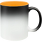 Taza de cerámica 11oz Mágica Color Negro Interior De Colores  (Caja de 6)
