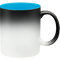 Taza de cerámica 11oz Mágica Color Negro Interior De Colores  (Caja de 6)