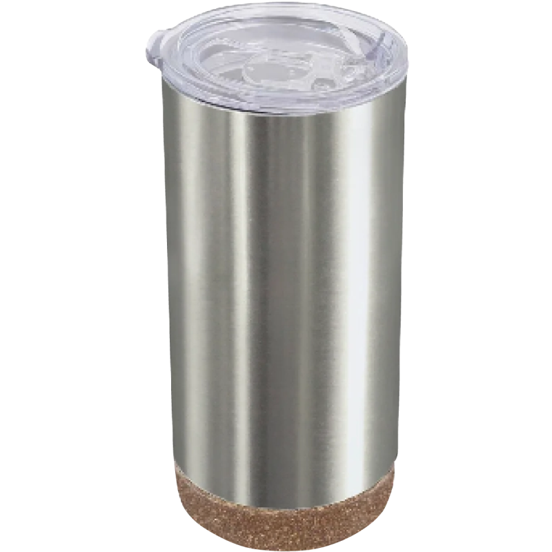 Termo Vaso de acero base corcho 17oz Texas (Caja de 5)