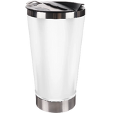 Termo Vaso de acero con destapador 20oz Montejo blanco (Caja de 5)