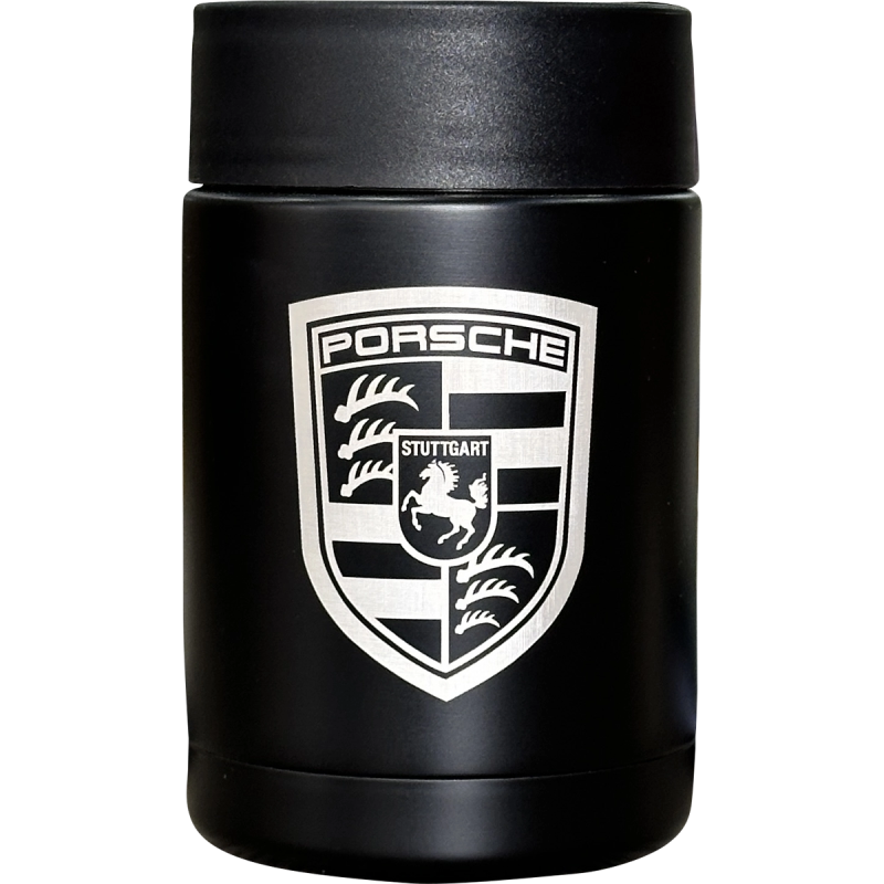 Porta Lata Hanna Negro Mate (Caja de 5)
