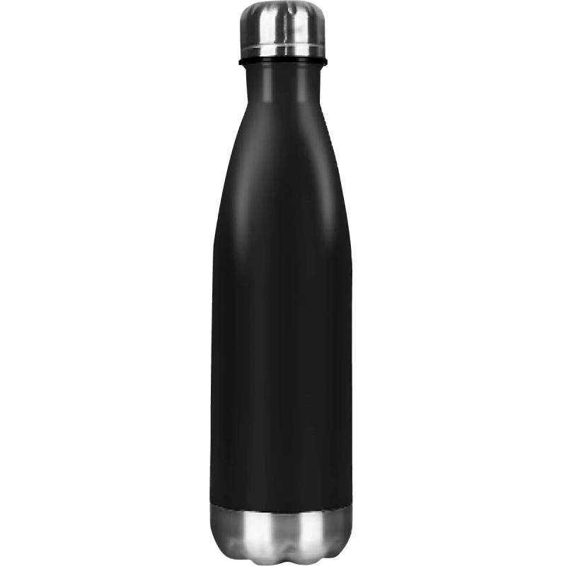 Termo Botella de acero 500ml Fuji Negro Mate (Caja de 5)