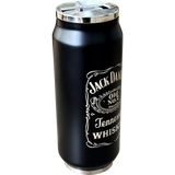 Termo Lata de acero 500ml Foro Negro Mate (Caja de 5)
