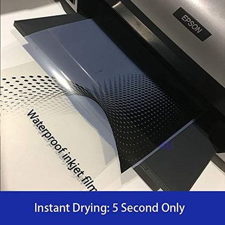 Rollo de Film Transparente Imprimible Inkjet Core 2" – 10 m (Compatible Epson T3170 con Tinta Pigmentada)
