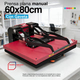 Serie PRO Prensa plana manual con gaveta 220V Color Make - 60x80cm