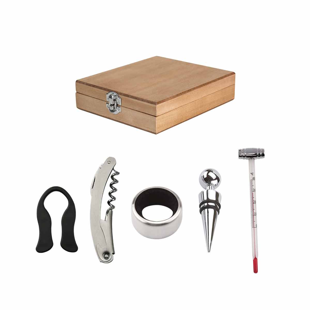 SET PARA VINOS MEDITERRÁNEO - BEIGE
