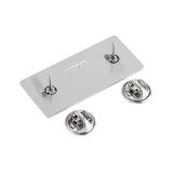 PLACA METÁLICA CON GRABADO - PLATA