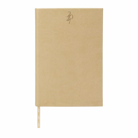 AGENDA DIARIA CLÁSICA 2027 - BEIGE