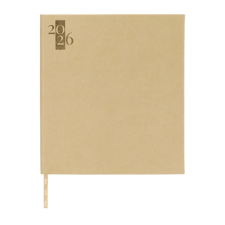 AGENDA EJECUTIVA CLÁSICA 2026 - BEIGE