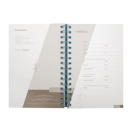 AGENDA DIARIA LETTE 2027 - AZUL CIELO