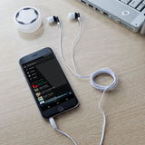 AURICULARES SOCCER - BLANCO CON NEGRO