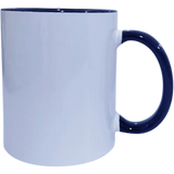 Taza de cerámica 11oz Blanca Reforzada Interior y asa (Caja de 36) Blue Heat