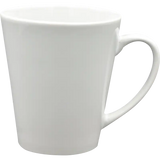 Taza de cerámica 12oz Blanca  Reforzada Cónica (Caja de 36) Blue Heat