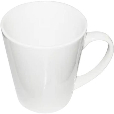 Taza de cerámica 12oz Blanca  Reforzada Cónica (Caja de 36) Blue Heat | vista 3 | Blue Heat