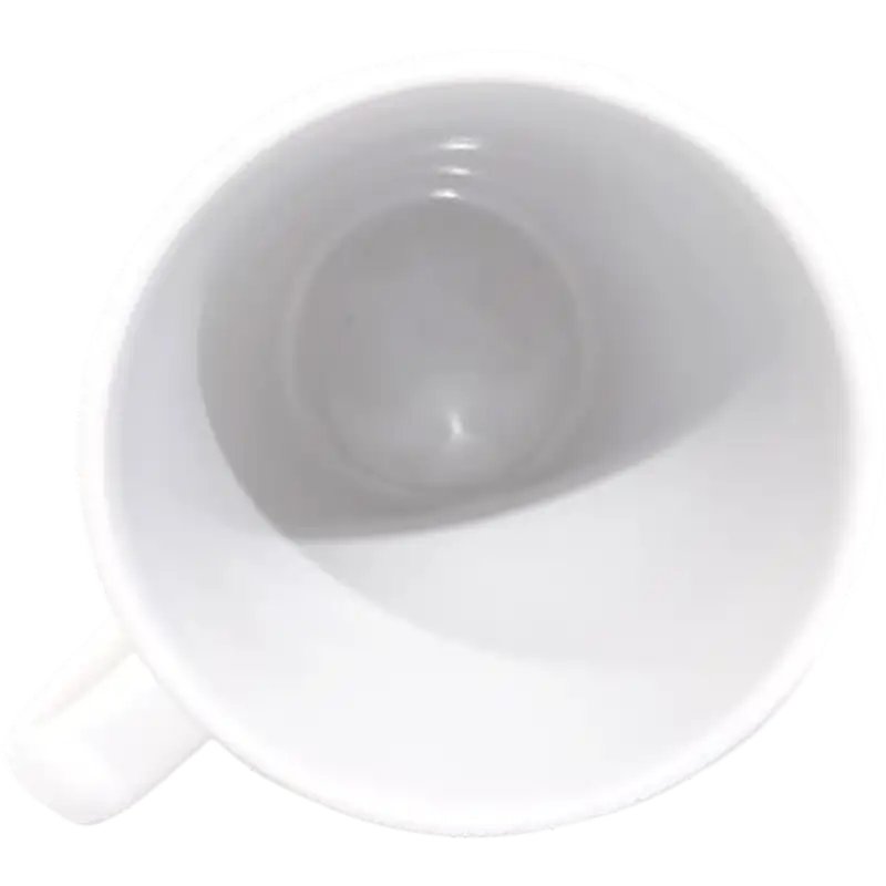 Taza de cerámica 12oz Blanca  Reforzada Cónica (Caja de 36) Blue Heat