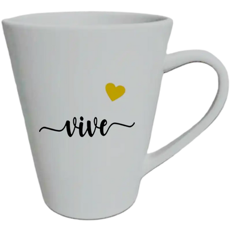 Taza de cerámica 12oz Blanca  Reforzada Cónica (Caja de 36) Blue Heat | vista 8 | Blue Heat