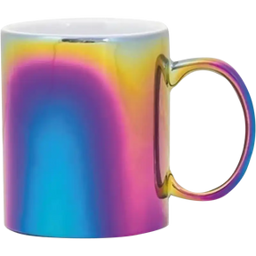 Taza de cerámica Blue Heat 11oz Caja Reforzada Espejo  arcoiris (Caja de 36) | SKU BAARFMR036011ORW | Blue Heat