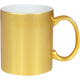 Taza de cerámica dorada y plateada. Reforzada (Caja de 36 pzas) Blue Heat | Plateada | SKU BAARFSP036011OSV | Blue Heat