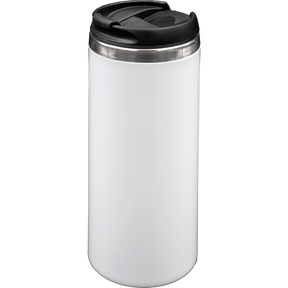 Vaso de Acero 450ml Tipo Starbooks Blue Heat | Blanco | Caja de 12 piezas | SKU BABVSSB012450MWH | Blue Heat