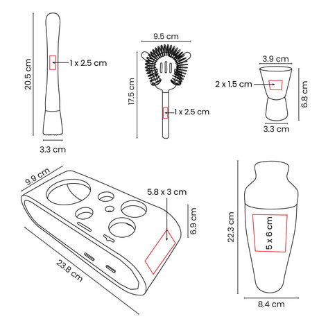 SET SHAKER MIXARE