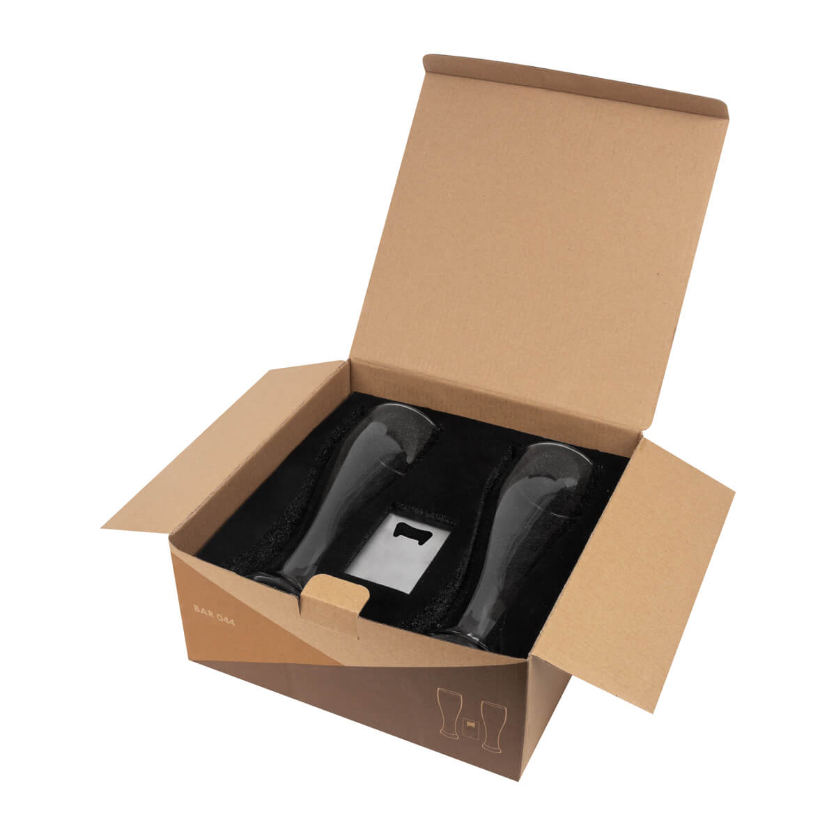SET DE VASOS PARA CERVEZA MALTIS - PLATA