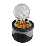 ASADOR CON HIELERA CAMPING - NEGRO