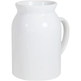 Jarra de cerámica 11oz Blanca Lechera (Caja de 36) Color Make