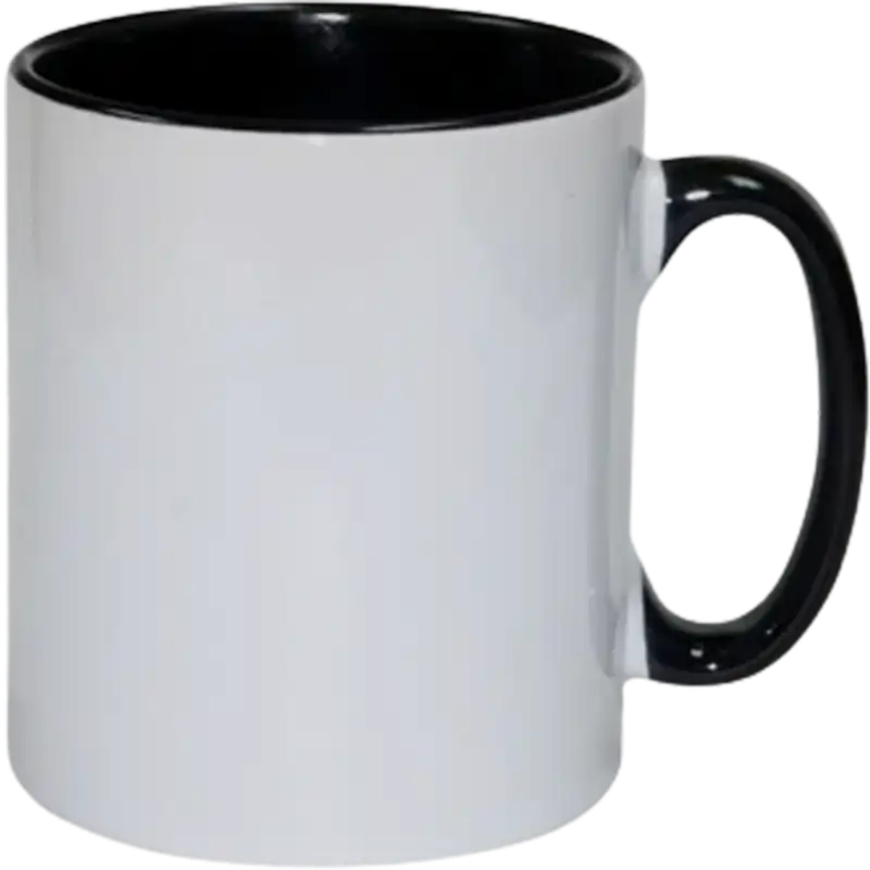 Taza de cerámica 11oz Blanca Interior y asa de colores (Caja de 36) Color Make