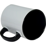 Taza de cerámica 11oz Blanca Interior y asa de colores (Caja de 36) Color Make