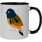 Taza de cerámica 11oz Blanca Interior y asa de colores (Caja de 36) Color Make