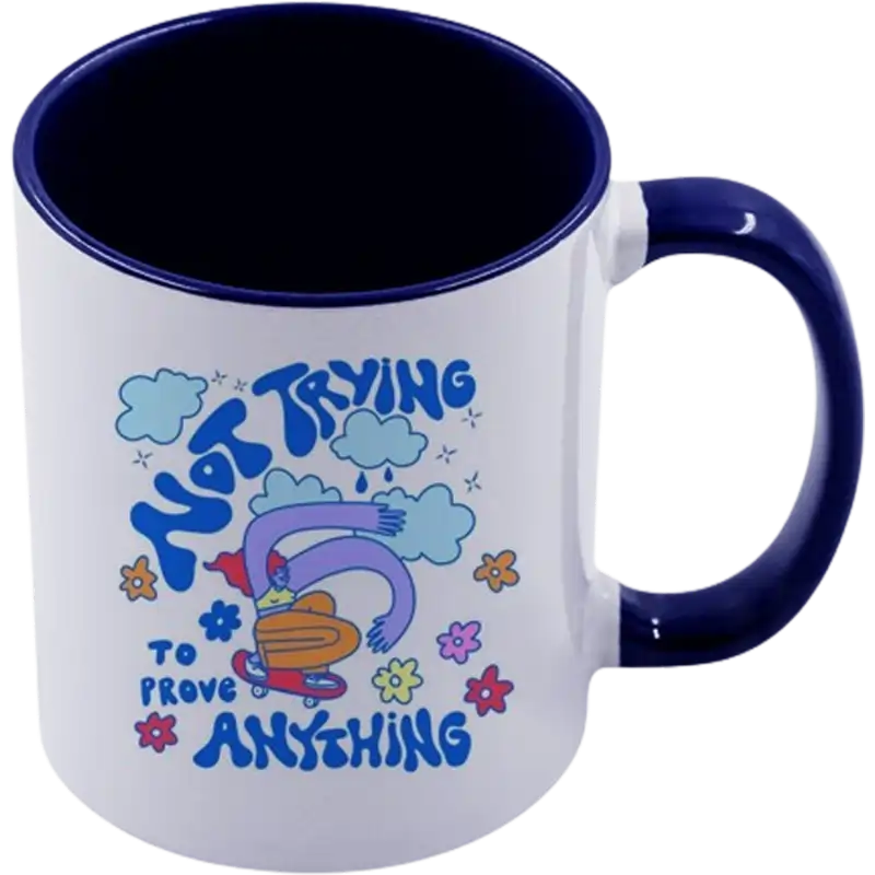 Taza de cerámica 11oz Blanca Interior y asa de colores (Caja de 36) Color Make
